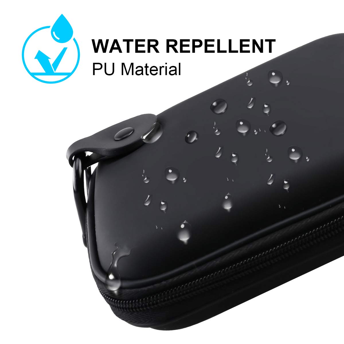 Lacdo Hard Drive Carrying Case for Seagate Portable/Seagate One Touch/Game Drive for PS5 / Ultra Touch Portable External Hard Drive HDD 1TB 2TB 4TB 5TB USB 3.0 Shockproof Travel Bag, Black