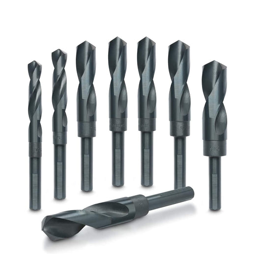 Hiltex 10005 HSS Silver and Deming Industrial Drill Bit Set (8 Pieces), 1/2" (1)