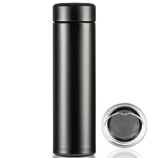 PARACITY Insulated Water Bottle, 17 oz Stainless Steel Water Bottles, Double Wall Vacuum Hot Drinks Thermo, Metal Water Bottle Keeps Hot for 12 Hrs, Cold for 24 Hrs, for Coffee, Tea