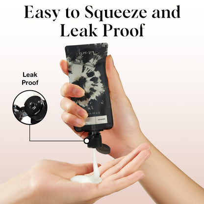 Kitsch 11 PCS Travel Bottles for Toiletries – Travel Essentials Kit for Shampoo, Conditioner, Lotion & More - TSA Approved Travel Bottles, Leak-Proof Refillable Travel Size Containers - Black & Ivory