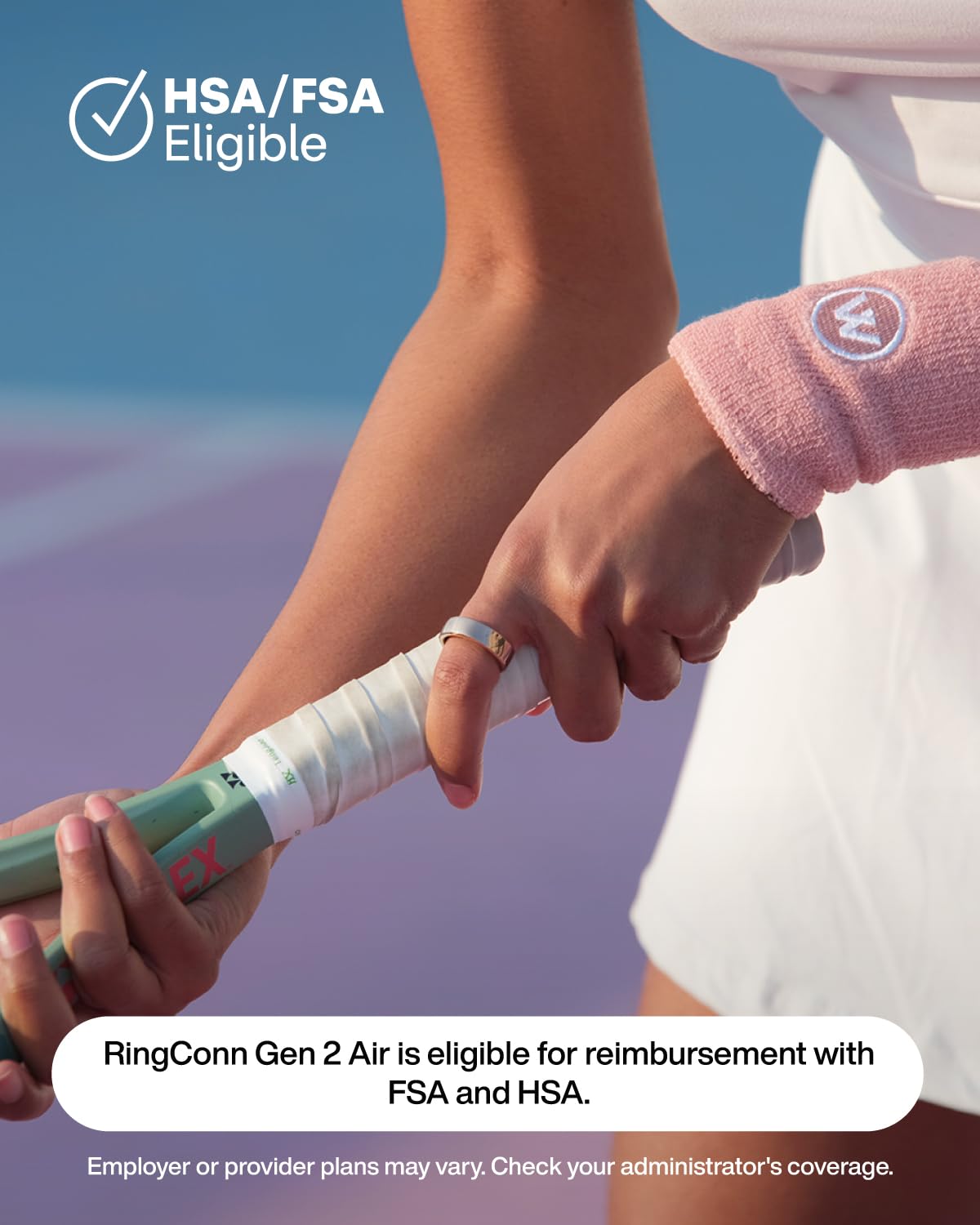 RingConn Gen 2 Air, Ultra-Thin AI Smart Ring, 10-Day Battery Life, Fitness/Sleep/Stress/HR Tracker for Women&Men, No App Fee for Standard Features, iOS & Android Compatible (Size 7, Galaxy Sliver)