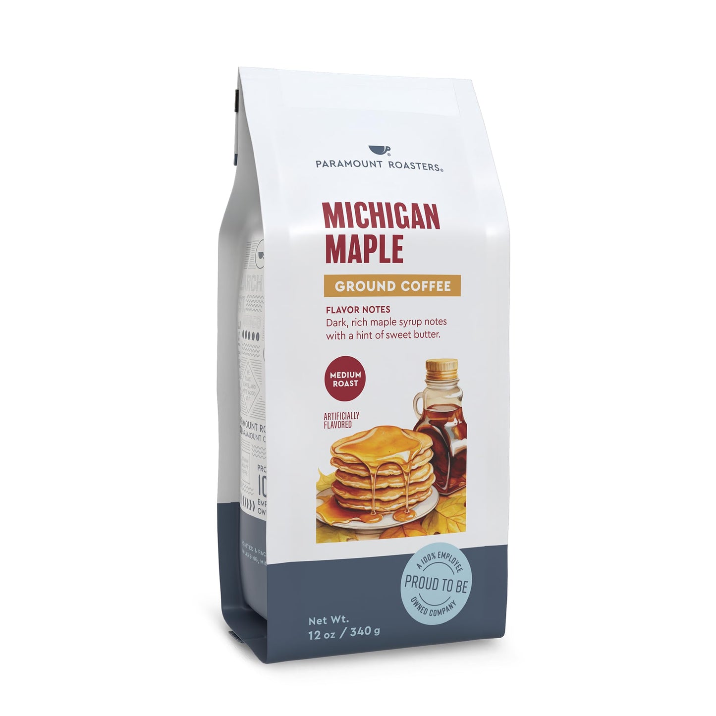 Paramount Roasters, Michigan Maple Flavored Ground Coffee, 12oz Medium Roast (Paramount Coffee Company)