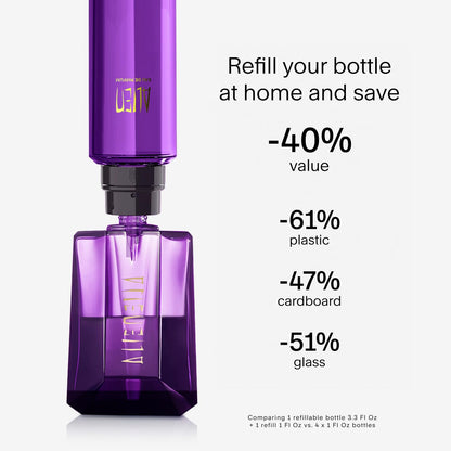 Mugler Alien - Eau de Parfum - Women's Perfume - Floral & Woody - with Jasmine, Wood, and Amber - Long Lasting Fragrance - 1.0 Fl Oz