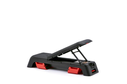 Reebok Professional 47-Inch Long Multi-Purpose Aerobic, Cardio, and Strength Challenging Home Fitness Deck Bench, Black