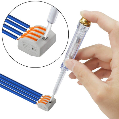 115 PCS Lever Wire Electrical Connectors Nuts Kit with Bases&Screws 28-12 AWG, Multiple Stud Electrical Connectors 2/3/4/5 Conductor Combination, Quick Disconnect Compact Splicing