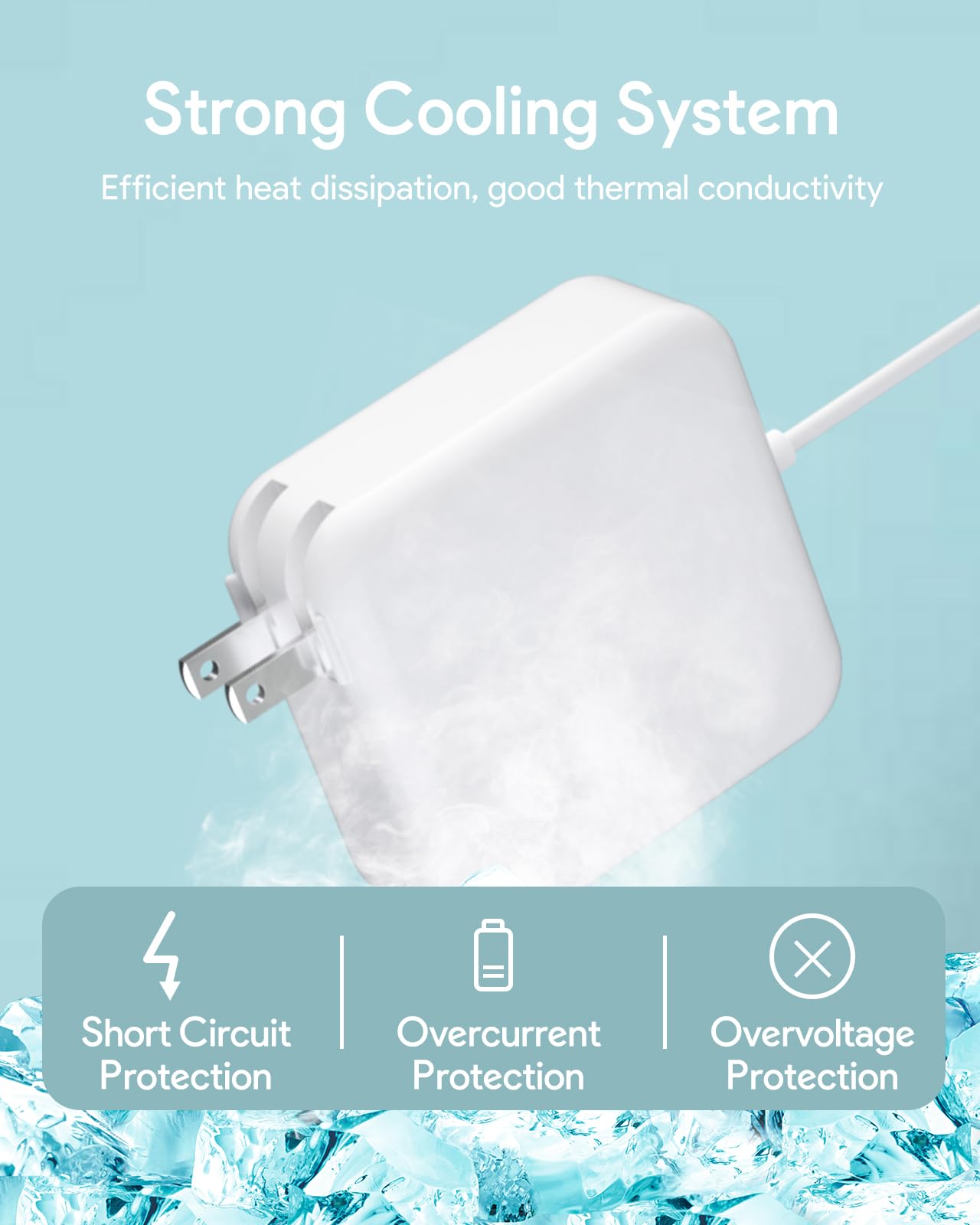 NSPENCM 85W Mac Book Pro Charger, Replacement AC 85w 2T-Tip Connector Power Adapter,Laptop Charger Compatible with MacBook pro & Mac Book Pro 13 inch-15 inch Retina After Mid 2012