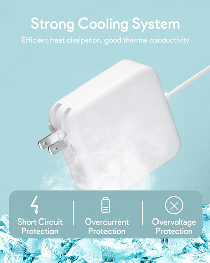 NSPENCM 85W Mac Book Pro Charger, Replacement AC 85w 2T-Tip Connector Power Adapter,Laptop Charger Compatible with MacBook pro & Mac Book Pro 13 inch-15 inch Retina After Mid 2012