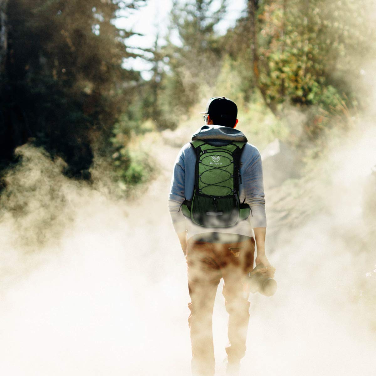 Mothybot Hydration Backpack, Insulated Hydration Pack with 2L Water Bladder & Large Storage, Ultralight Hiking Backpack for Men, Women for Running, Cycling, Camping - Keep Liquid Cool up to 5 Hours