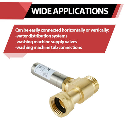 (Pack of 2) EFIELD S-241 Stainless Steel Water Hammer Arrestor For Washing Machine, 3/4 Inch Swivel FHT x 3/4 Inch MHT,(HAMMER020-2PCS)