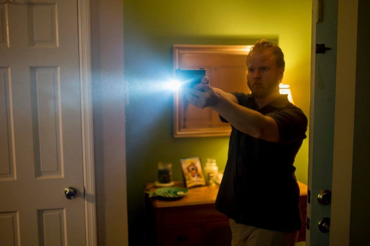 HiLight - Tactical P3XL - 300 Lumens Strobe Flashlight & Single (Green) Laser - Aircraft Grade Aluminum, Rechargeable USB Battery - Rail Mount Light & Precision Laser Class of IIIA, 5mW