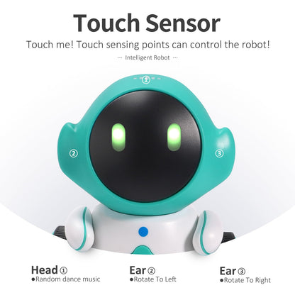GILOBABY Robot Toys, Rechargeable Smart Talking Robots for Kids, Intelligent Robot with Voice Controlled Touch Sensor, Singing, Dancing, Recording, Repeat, Birthday Gifts for Boys Ages 6+ Years