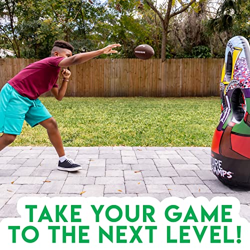 Franklin Sports Kids Football Target Toss Game with 3 Target Holes - 2 7.25" Footballs Included with Pump - 45" Tall