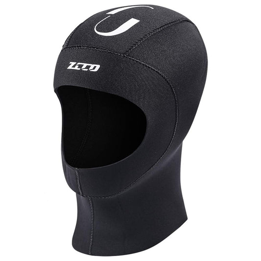 Neoprene Wetsuit Hood Scuba Diving Hood 3MM 5MM for Men Women Youth, Bib Dive Cap Surfing Thermal Hood for Kayaking Snorkeling Swimming Sailing Canoeing Water Sports (5mm Black, L)