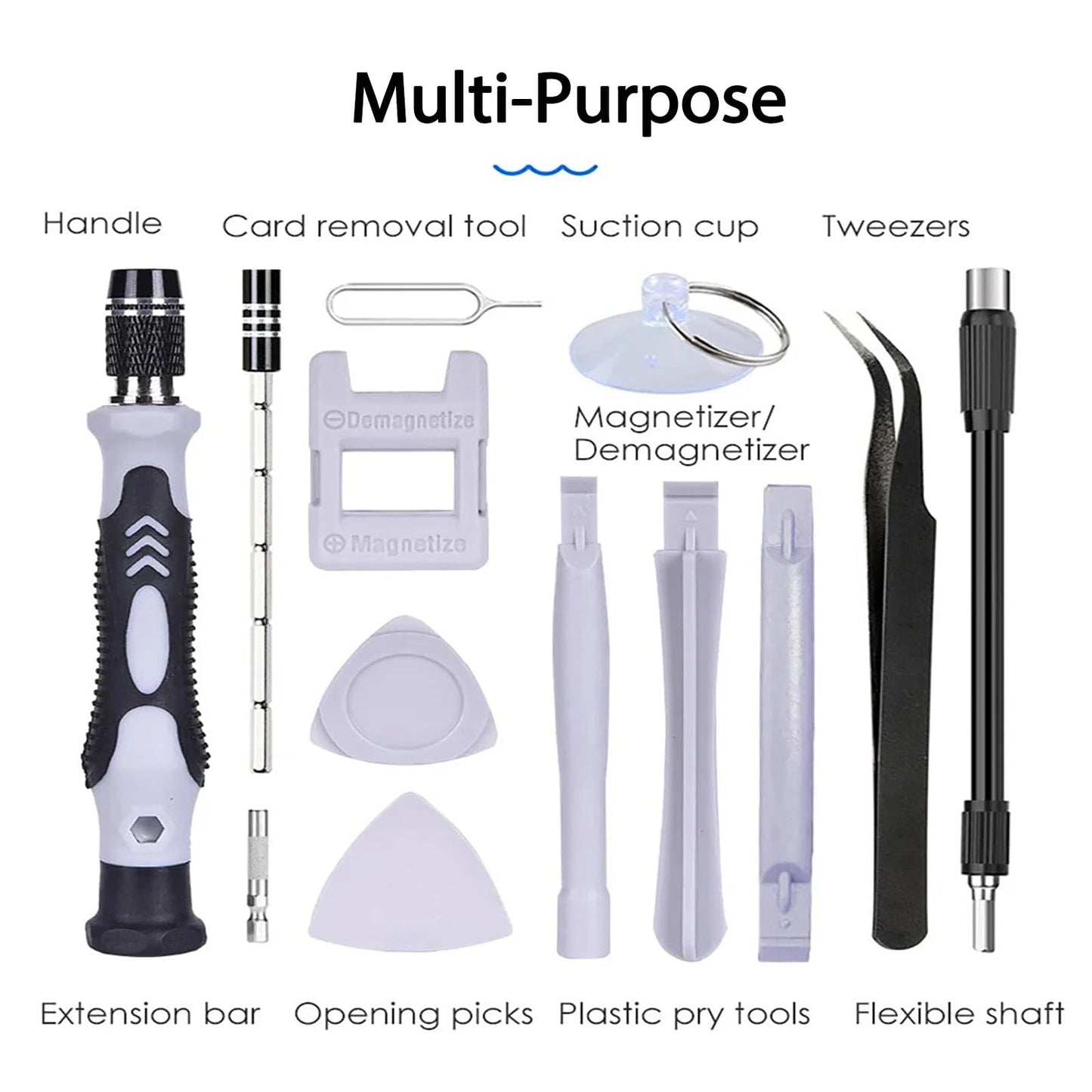 115-in-1 Precision Screwdriver Set, Mini Professional Magnetic Repair Tool Kit, Small Screwdriver for Phone, Computer, Watch, Laptop, Macbook, Game Console, Electronic, Toys Repair