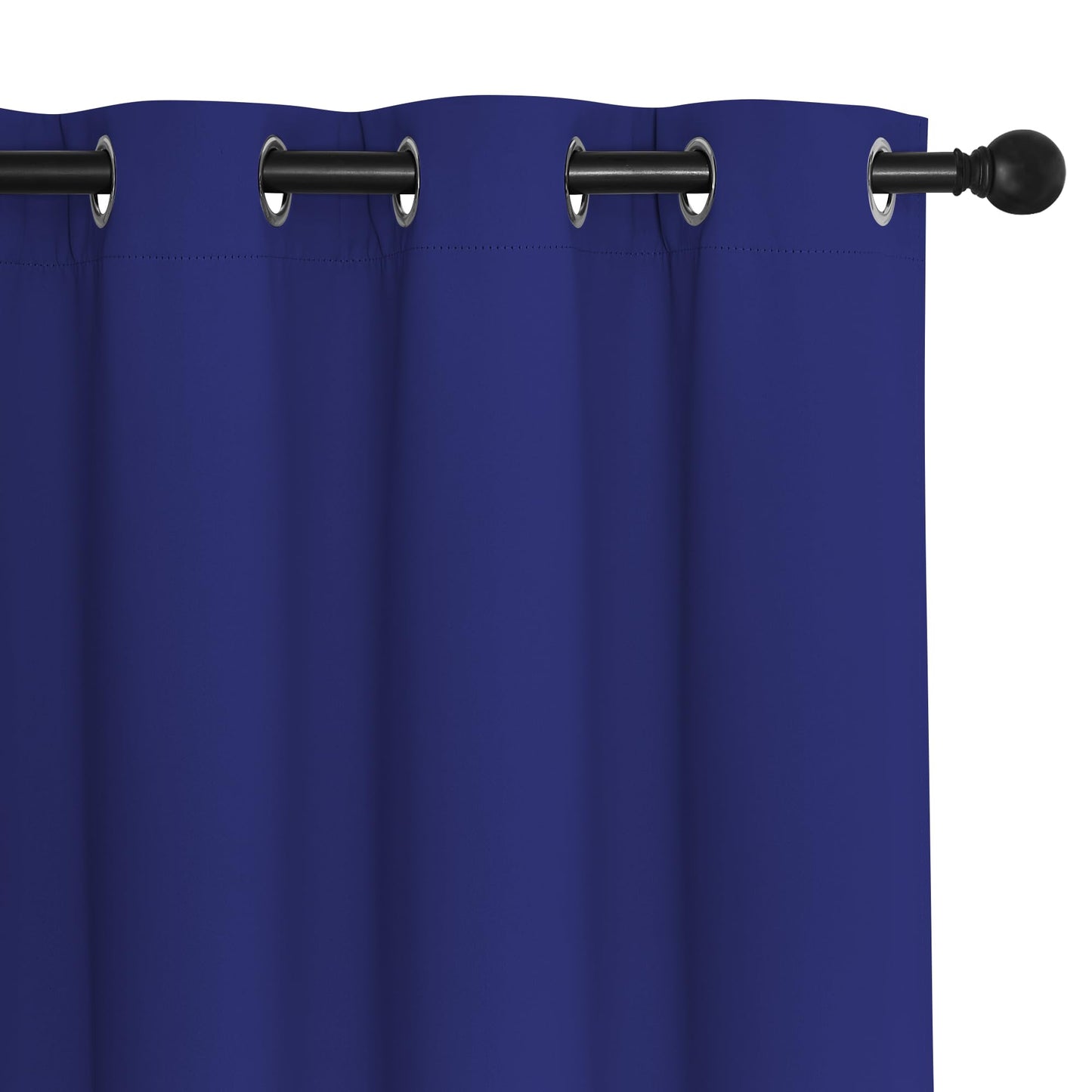 NICETOWN Navy Blue Room Darkening Curtains 108 inch Length - Grommet Thermal Blackout Window Treatments Sound Proof Room Divider Drapes for Bedroom/Living Room (2 Panels, W80 x L108)