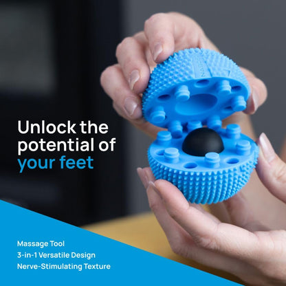 NABOSO Original Neuro Ball - Neuroscience-Based Textured Foot Massage Ball, Professional Myofascial Release Tool for Plantar Fasciitis Relief and Recovery