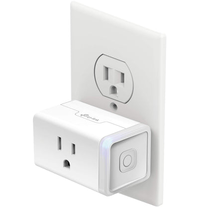 Kasa Smart Plug Mini with Energy Monitoring, Smart Home Wi-Fi Outlet Works with Alexa, Google Home & IFTTT, Wi-Fi Simple Setup, No Hub Required (KP115), White