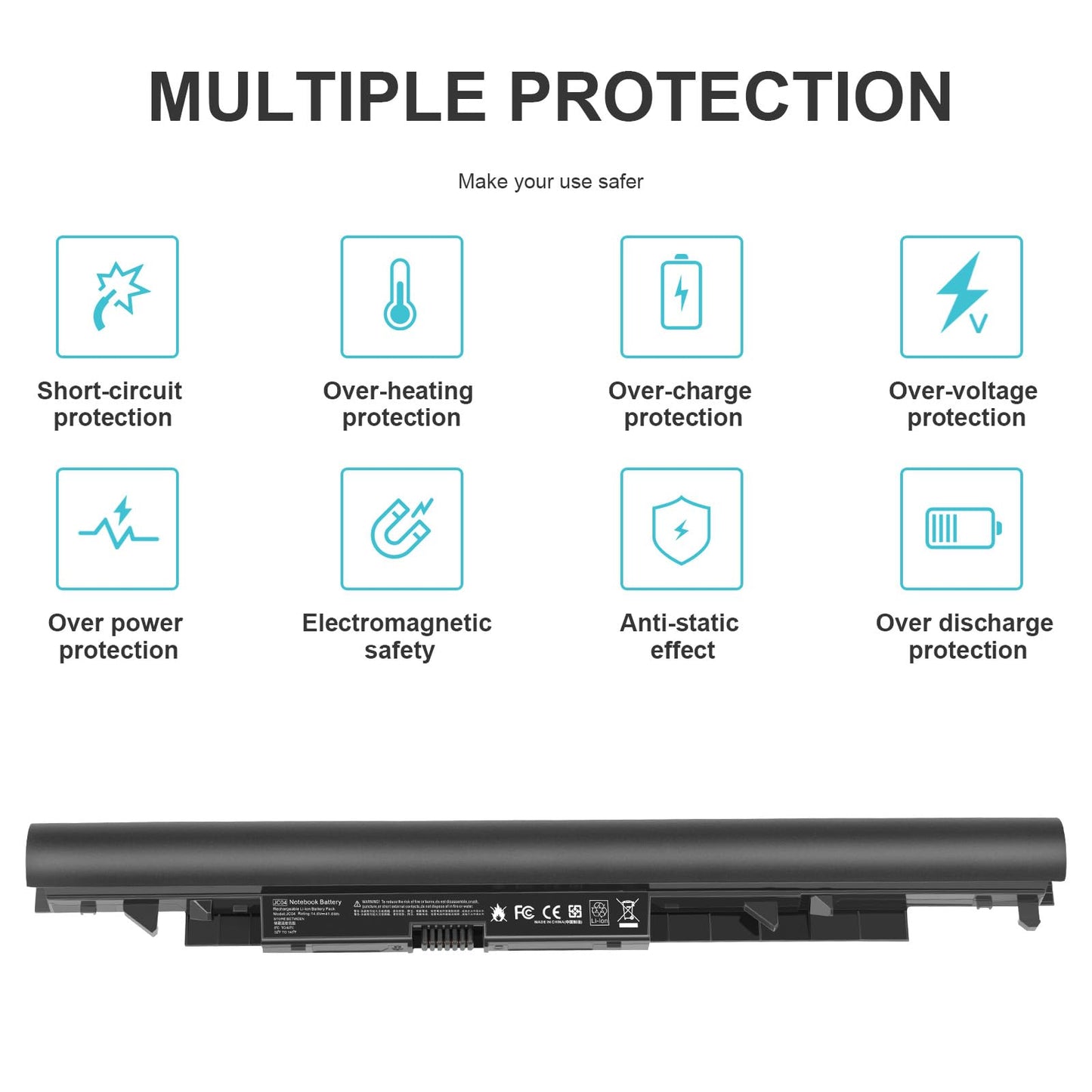919700-850 Laptop Battery for HP Spare 919681-221 919682-121 919682-421 919682-831 919701-850 JC03 JC04 15-BS000 15-BW000 15-bs0xx 15-BS113DX 15-BS013DX 15-BS015DX 15-BS115DX 15-BS060WM 15-BS070WM