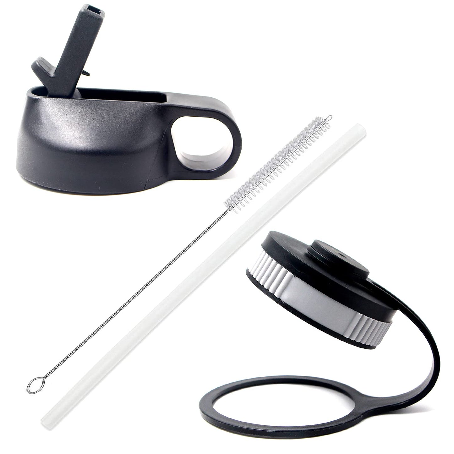 18 oz Basketball Water Bottle, Metal Travel Tumbler Sports Flask with 2 Lids, Stainless Steel Double Wall Vacuum Leakproof Insulated Water Bottles, Basketball Accessories Gifts for Boys Girls Player