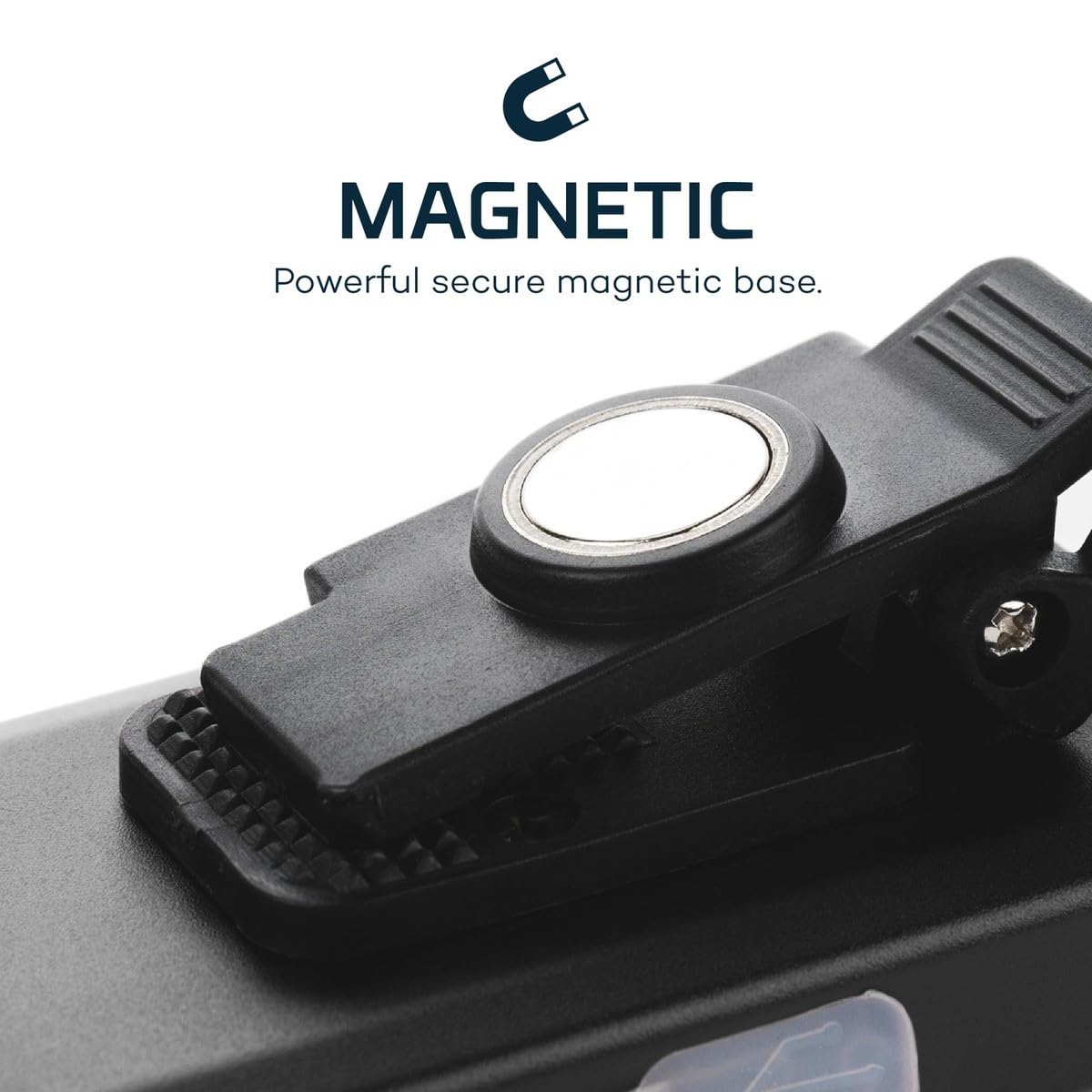 NEBO SLIM Pocket Flashlight | 500 Lumens, Rechargeable Mini EDC Work Light, Magnetic Base & Dimmable Brightness, Durable & Water Resistant, Includes Charging Cable — Black