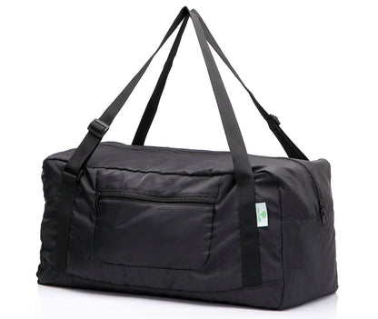 HOLYLUCK Foldable Travel Duffel Bag For Women & Men Luggage Great for Gym (black) One_Size