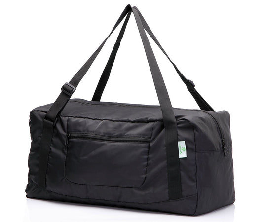 HOLYLUCK Foldable Travel Duffel Bag For Women & Men Luggage Great for Gym (black) One_Size