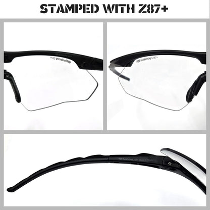 HTS HUNTERSKY S53 anti fog Tactical Shooting Range Safety Glasses Ballistic eye protection Hunting Airsoft Riding Pickleball lab chemistry goggles