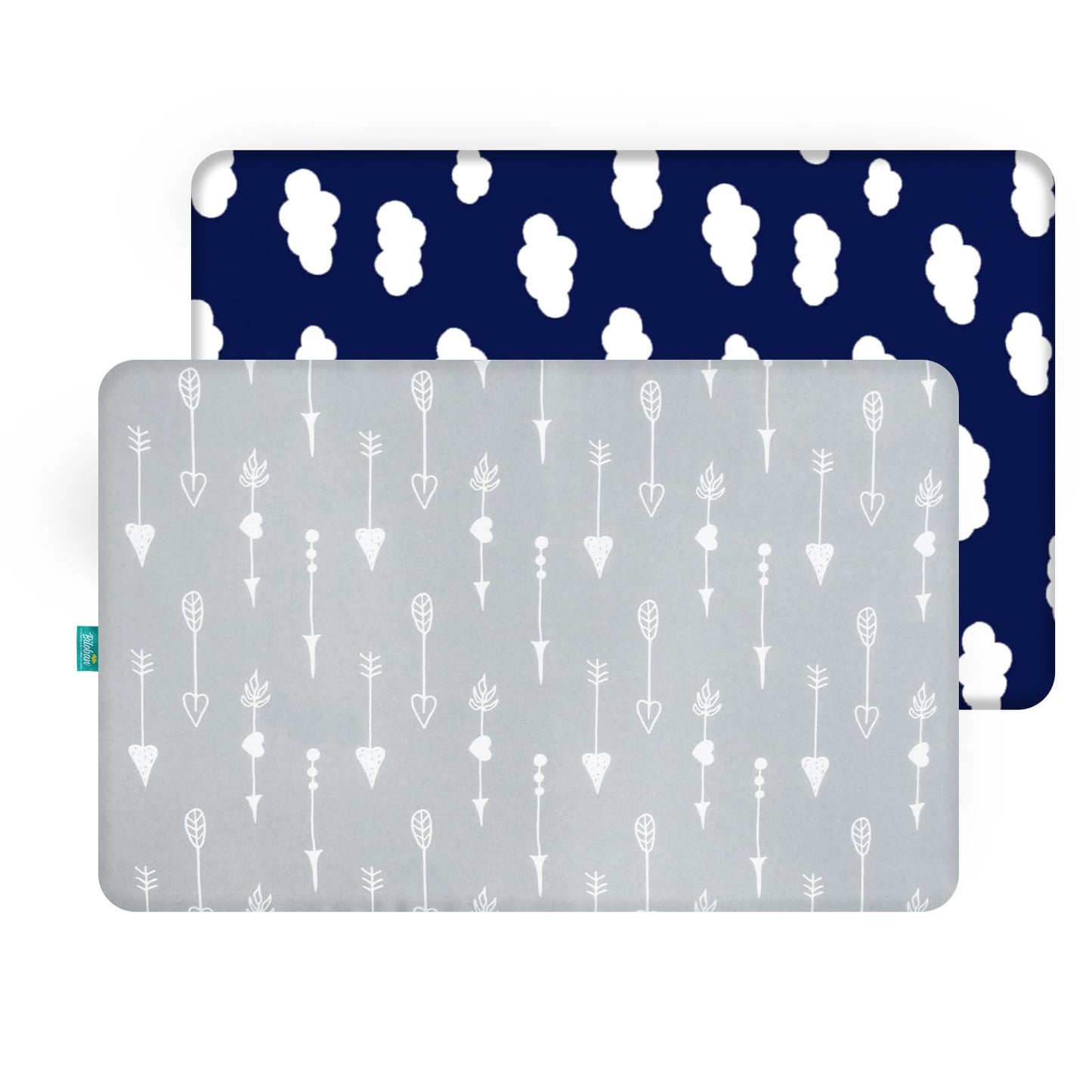 Pack and Play Sheets Fitted, 2 Pack Playard Sheet Fits for Graco Pack n Play Mattress, Mini Crib Sheets for Baby Boys & Girl