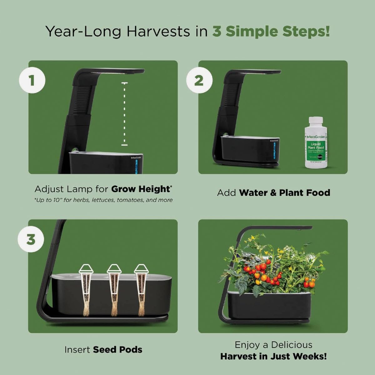 AeroGarden Sprout - Indoor Garden with LED Grow Light, White