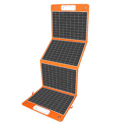 Flashfish 100W 18v Foldable Solar Panel, High-Efficiency Solar Charger with Dc Output & 65W USB.C QC3.0 Port for Portable Power Station, Camping, Travel & Outdoor