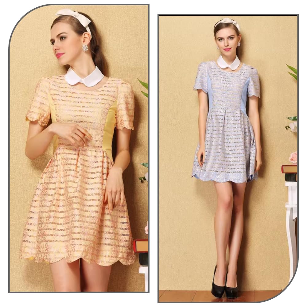 Joyci Women's Decorative Necklace Collar 2-Styles Look Cute Design Clothings Fake Collar Accessories