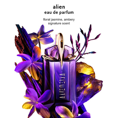 Mugler Alien - Eau de Parfum - Women's Perfume - Floral & Woody - with Jasmine, Wood, and Amber - Long Lasting Fragrance - 1.0 Fl Oz