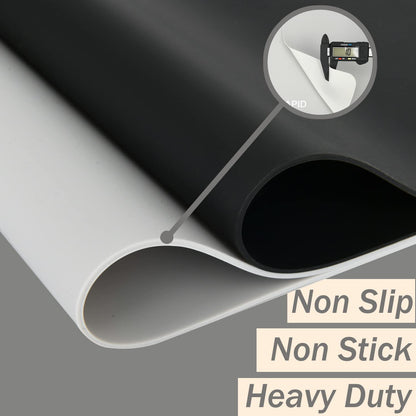 Extra Large Silicone Mat 36" x 24" Place Mats, Heat Resistant Mat for Kitchen Countertop Protector, Thick Placemats Washable Silicone Mats for Kitchen Counter Mat Dining Table Mat, Grey, Sapid