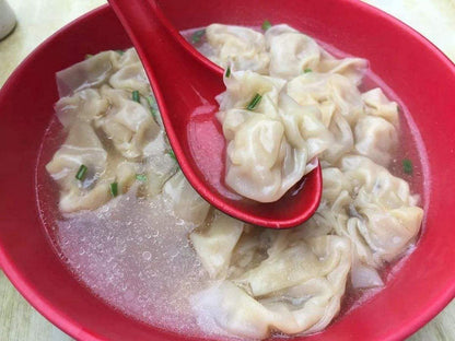 JapanBargain 2384, Set of 8 Soup Spoons Asian Japanese Chinese Wonton Soba Rice Pho Ramen Noodle Soup Spoons, Red/Black