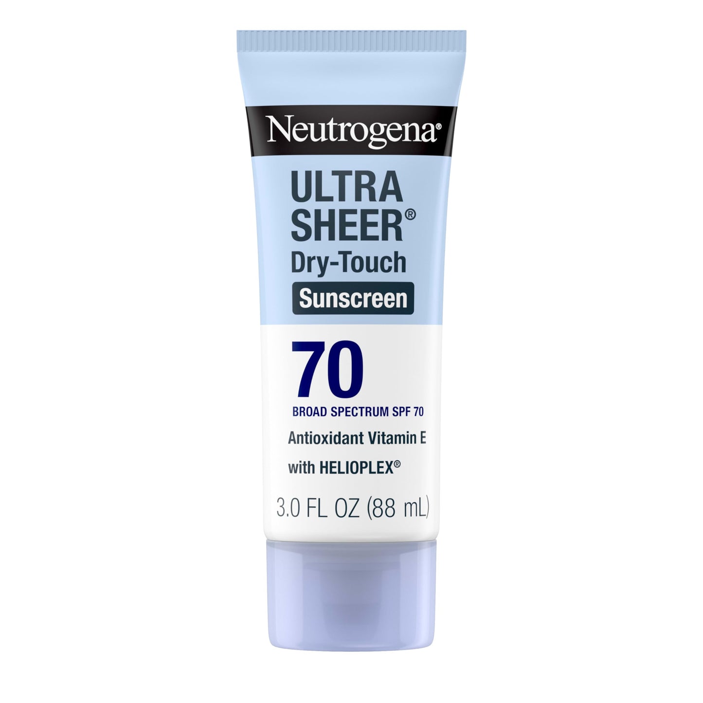 Neutrogena Ultra Sheer Dry-Touch Water Resistant and Non-Greasy Sunscreen Lotion with Broad Spectrum SPF 70, 3 Fl Oz (Pack of 1)
