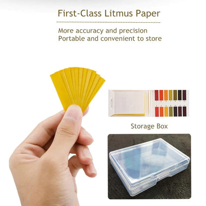 3 Pack pH.1-14 Test Paper Extensive Test Paper Litmus Test Paper 240 Strips pH Test with Storage Case for Saliva Urine Water Soil Testing Pet Food and Diet pH Monitoring (3 PACK with Storage Case)