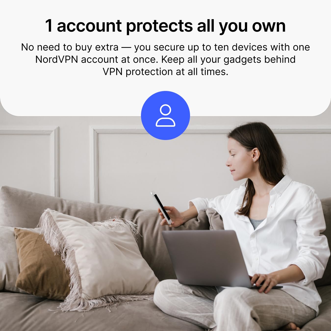 NordVPN Standard, 10 Devices, 1-Month, VPN & Cybersecurity [Amazon Subscription]