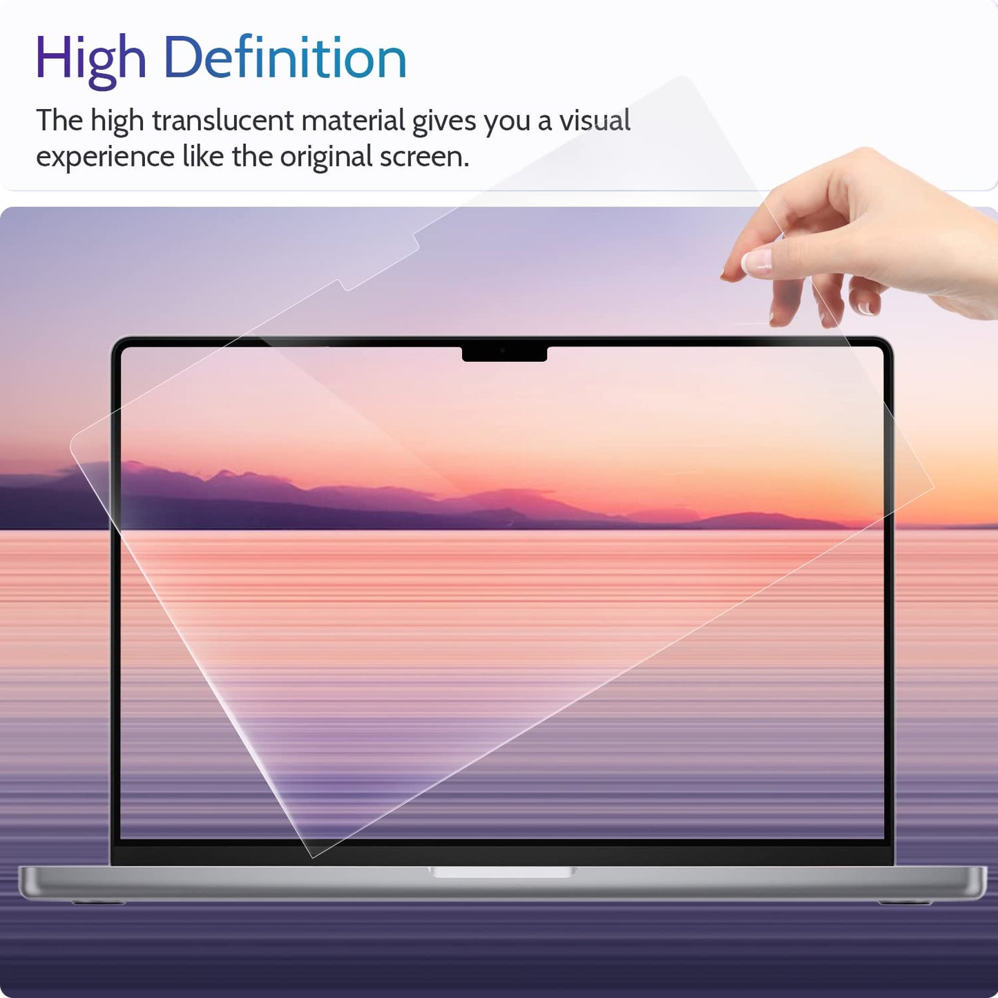 Peslv 3-Pack Anti Blue Light Screen Protector for MacBook Air 13.6/13 Inch (2022-2025, M2 M3 M4 Chip), 13.6inch Mac Laptop Glare Filter Uv Blocker Shield Cover Eye Protection Film