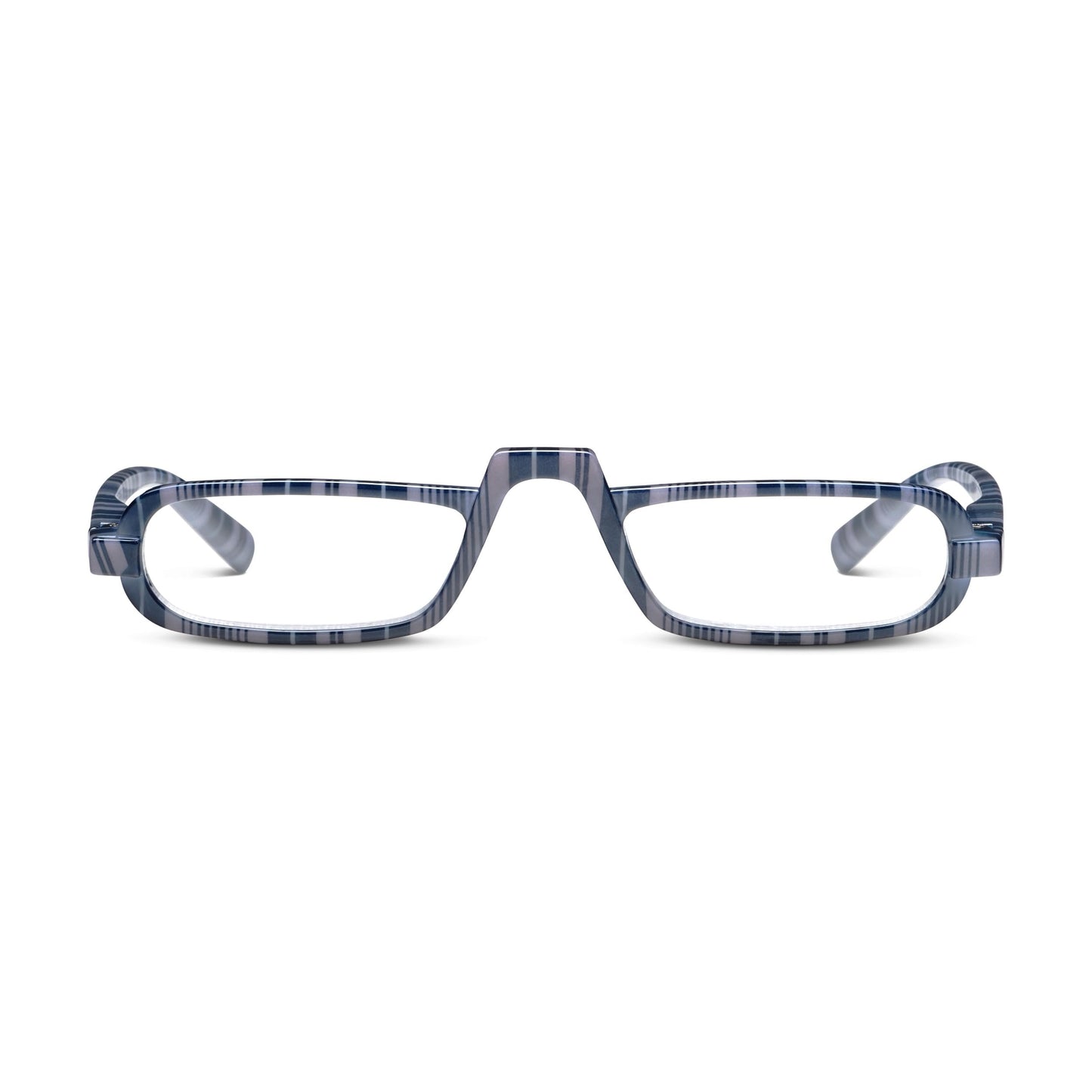 Peepers by PeeperSpecs Women's Fruit Stripe Gum Rectangle Reading Glasses, Navy, 1.75