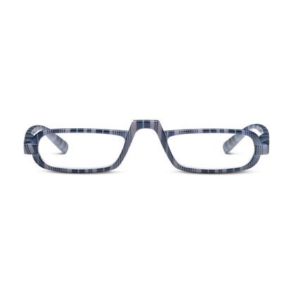 Peepers by PeeperSpecs Women's Fruit Stripe Gum Rectangle Reading Glasses, Navy, 1.75