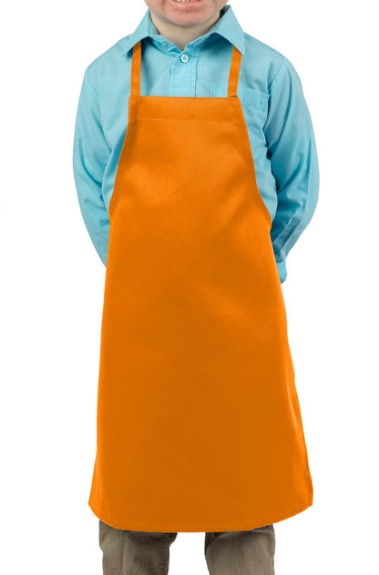 KNG Kids Cooking Apron for Girls and Boys Medium, Orange