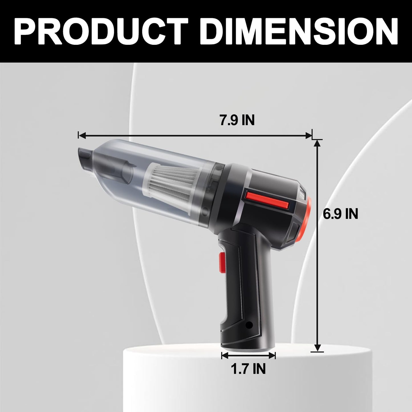 PeroBuno Computer Vacuum Cleaner - Air Duster - for Keyboard Cleaning - Cordless Canned Air - Powerful - Energy - Efficient - Compressed