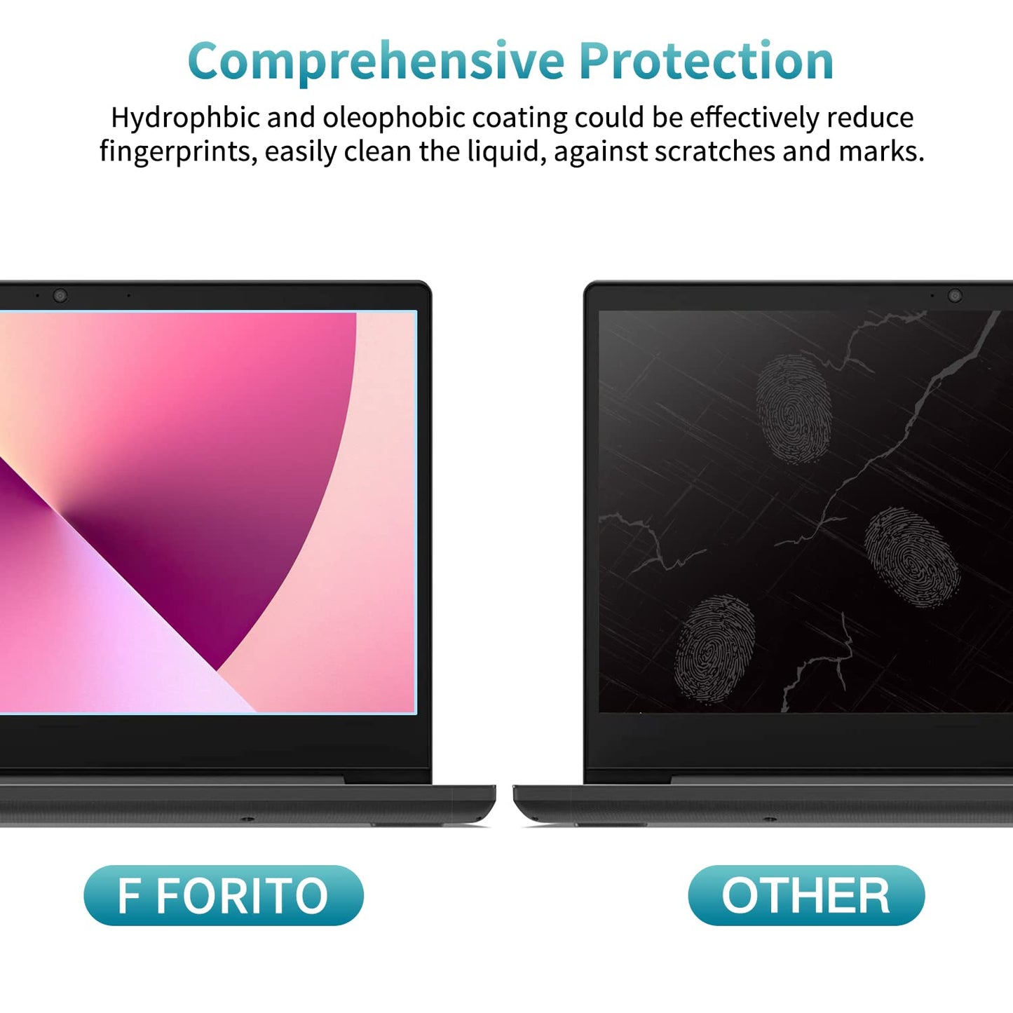 F FORITO 2-Pack 14 inch Anti Blue Light Laptop Screen Protector, Compatible with 14" Acer Swift X/Swift GO/Swift 3 OLED/Spin 5 Laptop with 16:10 Aspect Ratio