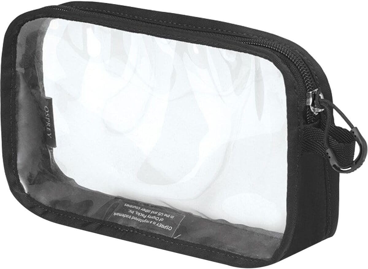 Osprey Ultralight Clear Liquids Pouch for Travel, Black