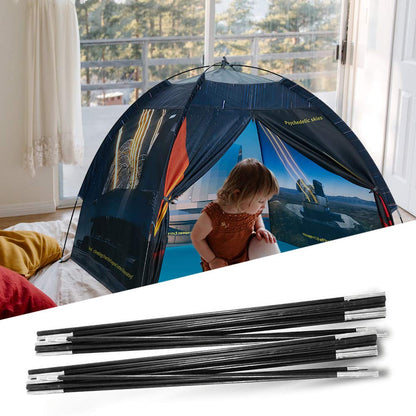 Ai-Uchoice Kids Play Tent Poles Replacement Poles for Child Tent Fiberglass Poles for Space World/Galaxy/Observatory/Dinosaur Style,Length 112"