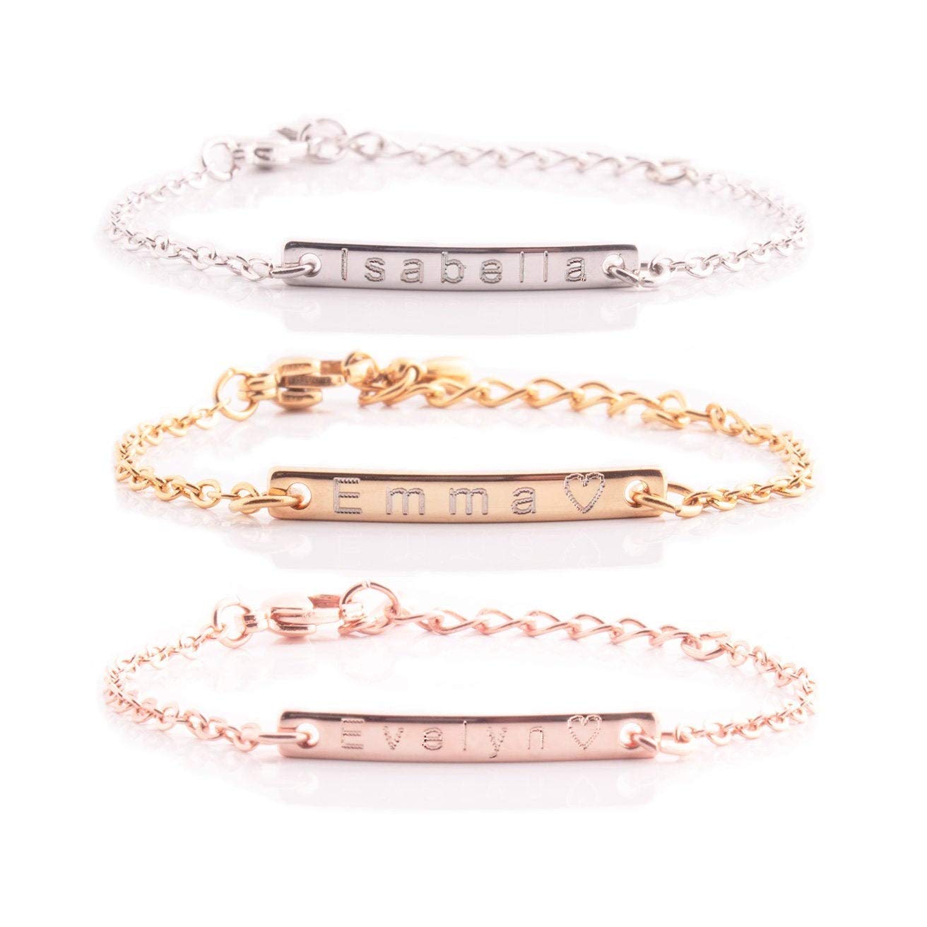 Personalized Baby Anklet 16K Plated Gold Rose Gold Silver Customized Kids Birthday Unique Gift New Born to Teen Kids Personalized gift