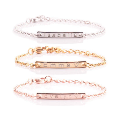 Personalized Baby Anklet 16K Plated Gold Rose Gold Silver Customized Kids Birthday Unique Gift New Born to Teen Kids Personalized gift