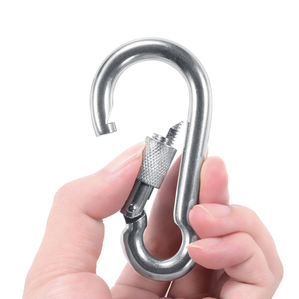 PROND Locking Carabiners, Heavy Duty Carabiner, 316 Stainless Steel Screw Lock Carabiner Hooks