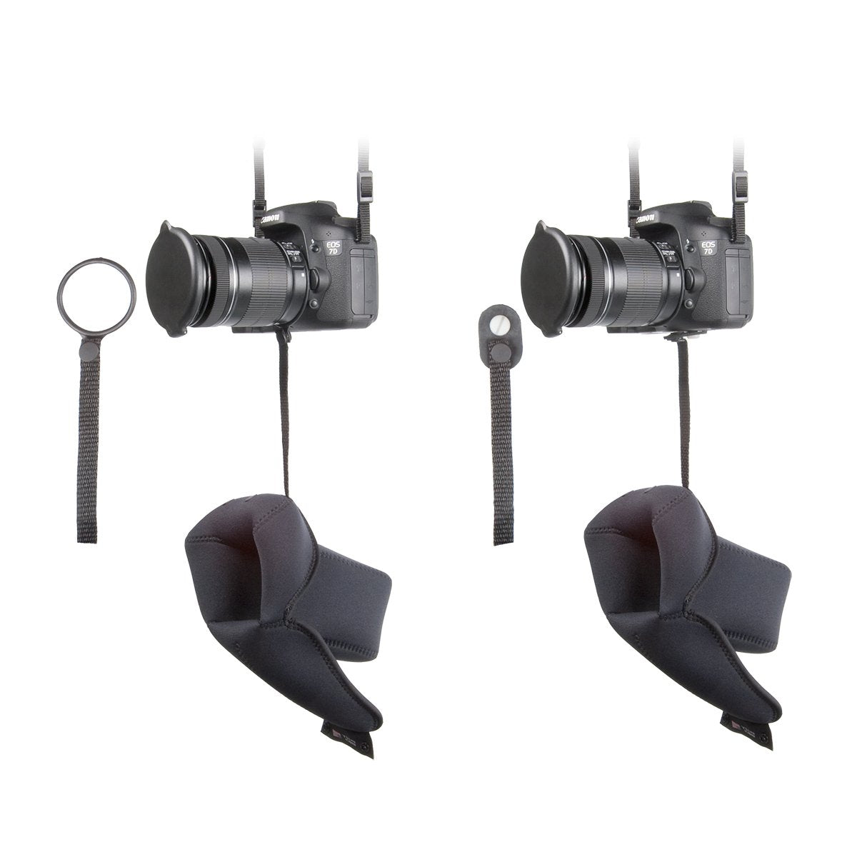 OP/TECH USA Soft Pouch – Compact digital camera case, lightweight accessories pouch, sleek neoprene sleeve for DSLR, perfect for backpacks & travel – durable protection in style | D-M 4/3 | Black