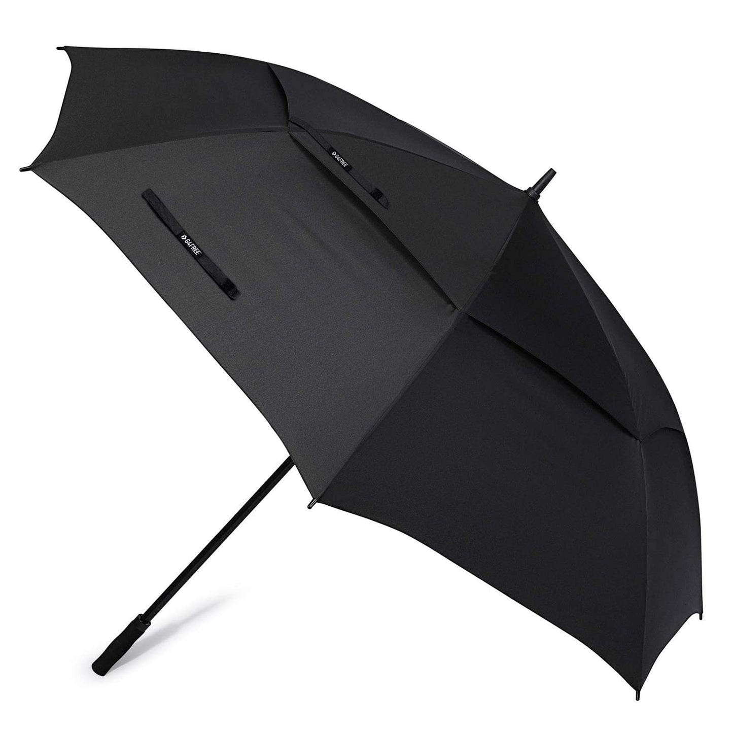 G4Free 72 Inch Huge Large Oversize Golf Umbrella Automatic Open Double Canopy Vented Windproof Stick Umbrella, 6 Ft Heavy Duty For Outdoor Doorman Family(Black)